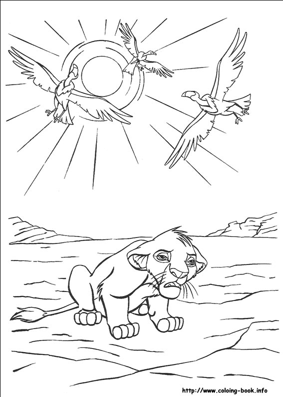 The Lion King coloring picture